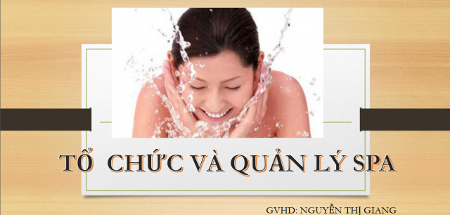 Tổ chức và quản lý spa