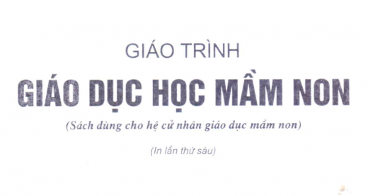 Giáo Trình Giáo Dục Mầm Non