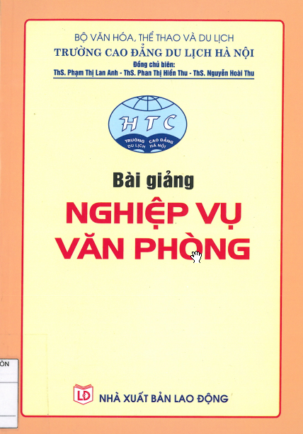 Bài giảng nghiệp vụ văn phòng 1 Bài giảng nghiệp vụ văn phòng Bìa sách