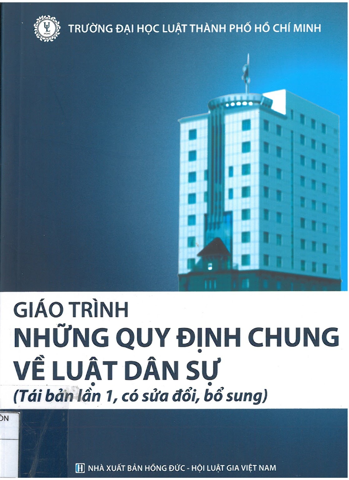 Giáo trình những quy định chung về luật dân sự 1 Giáo trình những quy định chung về luật dân sự Bìa sách