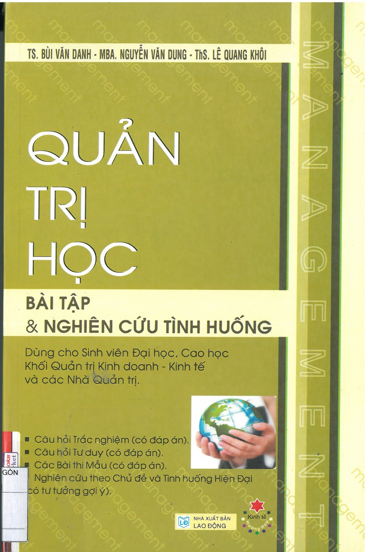 Quản trị học (Bài tập & Nghiên cứu tình huống) 1 Quản trị học (Bài tập & Nghiên cứu tình huống) Bìa sách
