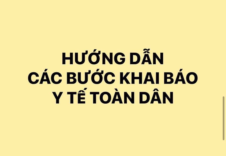 Cac Buoc Thuc Hien Khai Bao Y Te