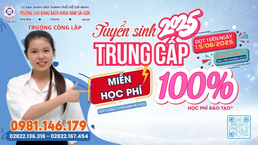 Thông báo tuyển sinh hệ Trung cấp năm 2025