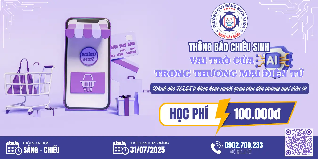Chiêu sinh lớp chuyên đề “Vai trò của AI trong thương mại điện tử”