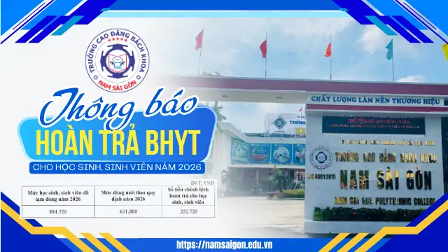 Thông báo về việc hoàn trả bảo hiểm y tế cho học sinh, sinh viên năm 2026